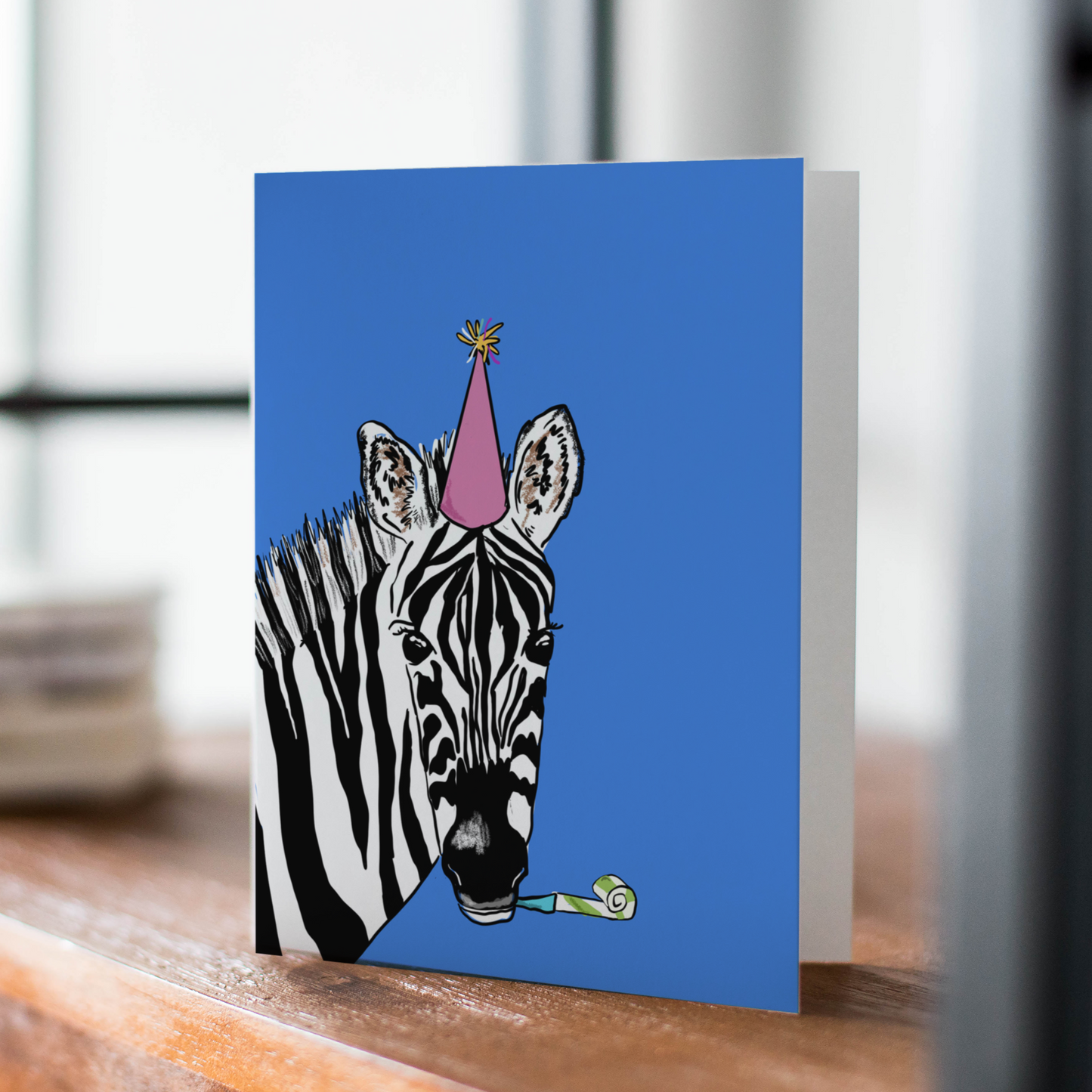 Zebra Birthday Greeting Card