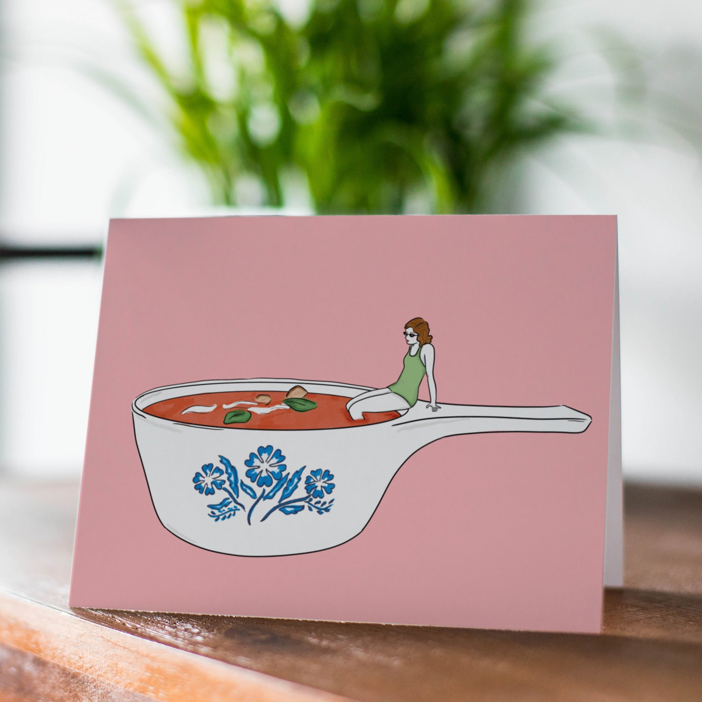 Corningware Tomato Soup Greeting Card