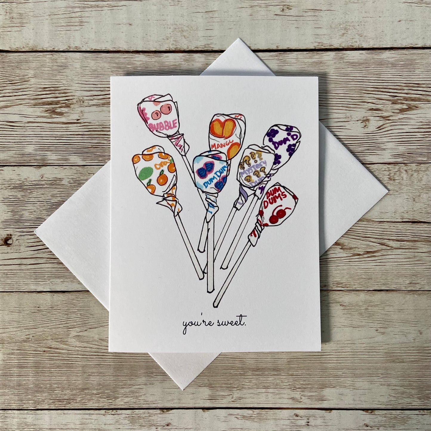 Sweet-Tooth Candy Greeting Card